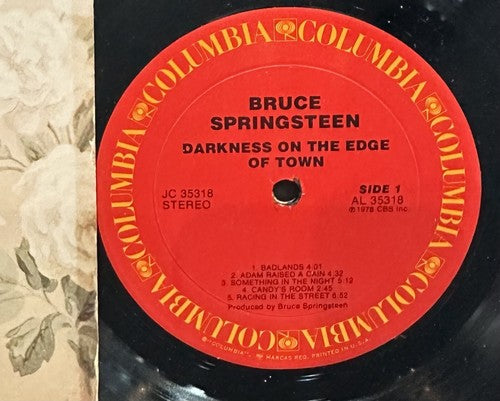 Bruce Springsteen Signed Framed Cut Darkness On The Edge of Town Record Auto PSA