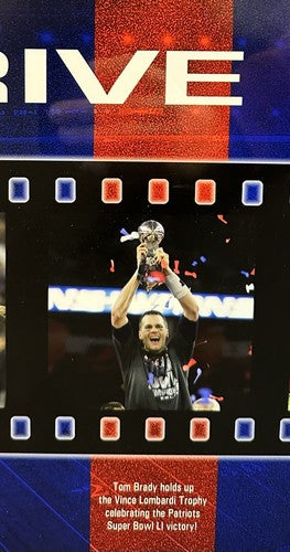 Julian Edelman Signed SB Film Strip Catch Framed Photo /11 Patriots Auto Steiner