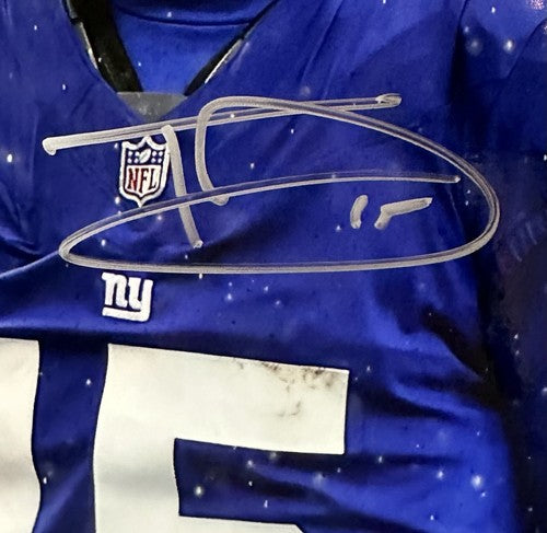 Tommy Devito Signed 11x14 Framed Scream Photo NY Giants Auto BAS Beckett COA
