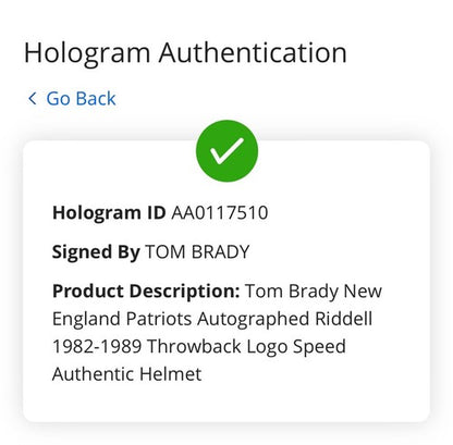 Tom Brady Signed Patriots Riddell Throwback Speed Authentic Helmet Auto Fanatics