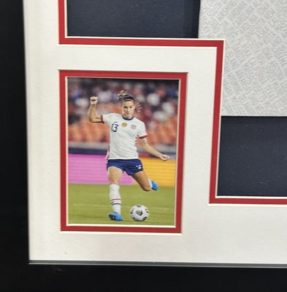 Alex Morgan Womens World Cup Signed USA Soccer Jersey Framed Autograph Steiner