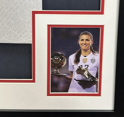 Alex Morgan Womens World Cup Signed USA Soccer Jersey Framed Autograph Steiner