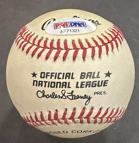 Dwight Gooden Signed Official NL Feeney Ball Mets 1984 Rookie Autograph PSA COA