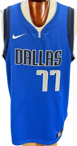 Luka Doncic Blue Dallas Mavericks Nike Swingman Dri-Fit Jersey Size 56 XXL