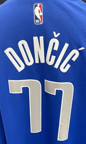 Luka Doncic Blue Dallas Mavericks Nike Swingman Dri-Fit Jersey Size 56 XXL