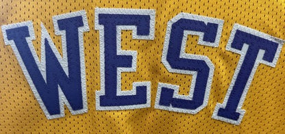 Jerry West Signed LA Lakers 5 Stat Jersey The Logo HOF All Star Autograph JSA