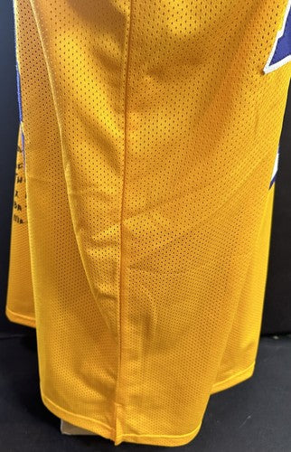Jerry West Signed LA Lakers 5 Stat Jersey The Logo HOF All Star Autograph JSA