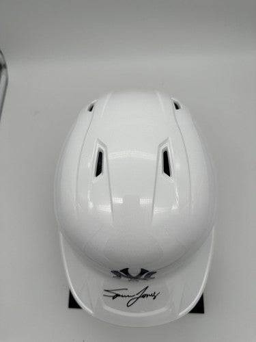 Spencer Jones Signed Yankees Rawlings Mach Pro Full Batting Helmet Auto Fanatics