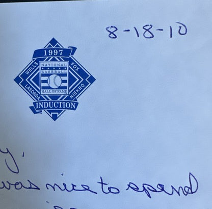 Phil Niekro Handwritten Signed Letter On Hof Personal STATIONARY Mint Autograph