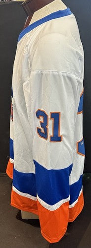 Billy Smith Signed Islanders 9 Stat Jersey HOF Auto Stanley Cup Steiner CXC COA