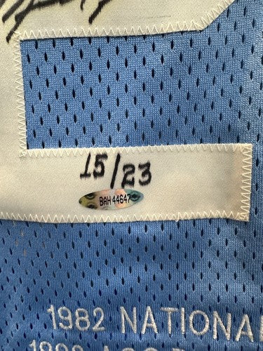 Michael Jordan Signed Nike North Carolina Stat Jersey LE /23 Autograph UDA COA