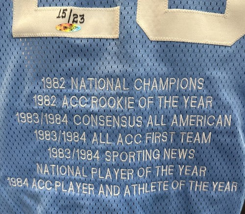 Michael Jordan Signed Nike North Carolina Stat Jersey LE /23 Autograph UDA COA
