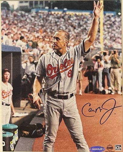 Cal Ripken Jr Signed 8x10 Framed Photo Orioles Curtain Call Auto Ironclad COA