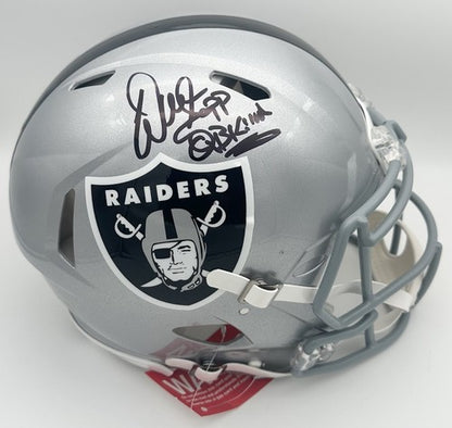 Warren Sapp Signed Raiders Speed Authentic FS Helmet QB Killa Autograph BAS COA