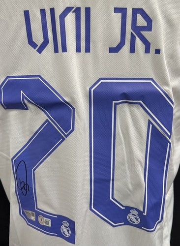 Vinicius Junior Signed Real Madrid White Adidas Jersey Autograph Fanatics BAS