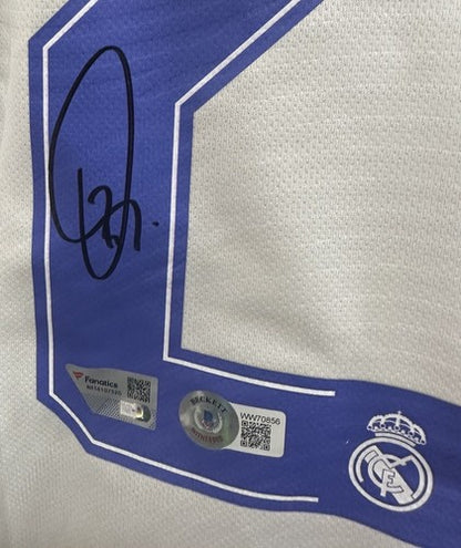 Vinicius Junior Signed Real Madrid White Adidas Jersey Autograph Fanatics BAS