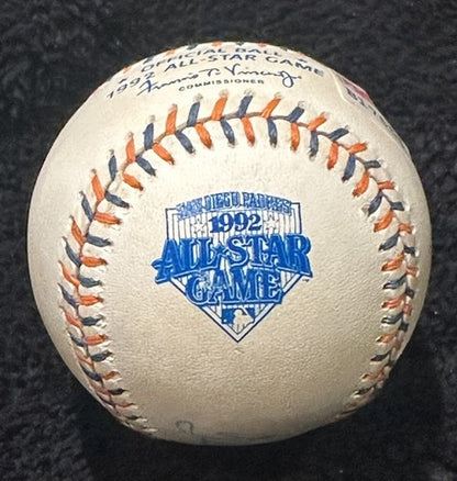 Ted Williams Signed Official 1992 All Star Game Baseball San Diego Auto Psa Loa