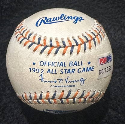 Ted Williams Signed Official 1992 All Star Game Baseball San Diego Auto Psa Loa