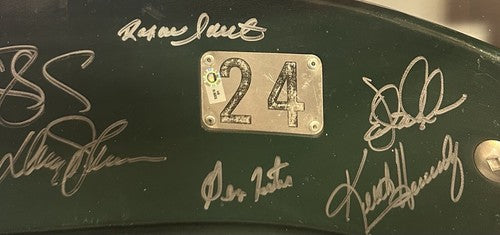 1986 WS NY Mets Signed Shea Stadium Seat Back Framed Shadowbox 26 Auto MLB COA