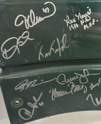 1986 WS NY Mets Signed Shea Stadium Seat Back Framed Shadowbox 26 Auto MLB COA