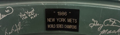 1986 WS NY Mets Signed Shea Stadium Seat Back Framed Shadowbox 26 Auto MLB COA