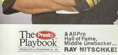 Ray Nitschke Signed 8x10 Photo The Playbook Keep Winning Auto Packers PSA COA