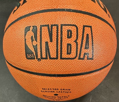 Larry Bird Magic Johnson Signed Spalding NBA Game Basketball Barcelona Auto UDA