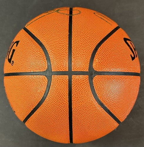 Larry Bird Magic Johnson Signed Spalding NBA Game Basketball Barcelona Auto UDA