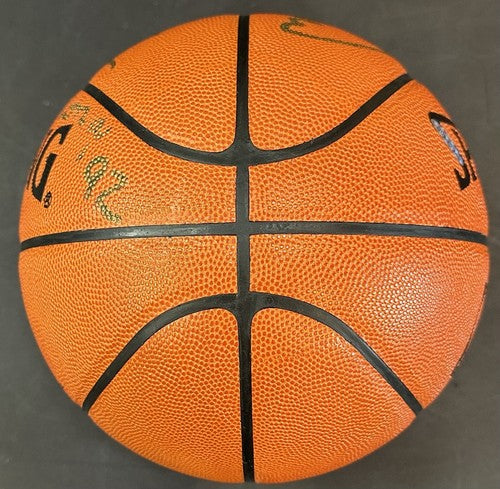 Larry Bird Magic Johnson Signed Spalding NBA Game Basketball Barcelona Auto UDA