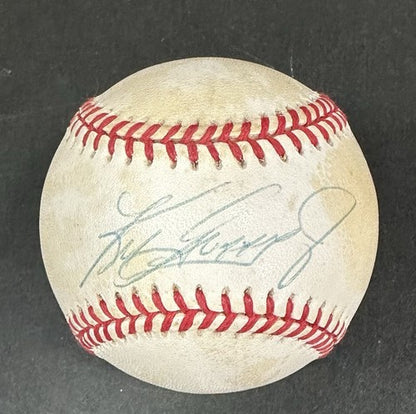 Ken Griffey Jr Signed Official AL Bobby Brown Baseball Mariners Auto Hof PSA COA