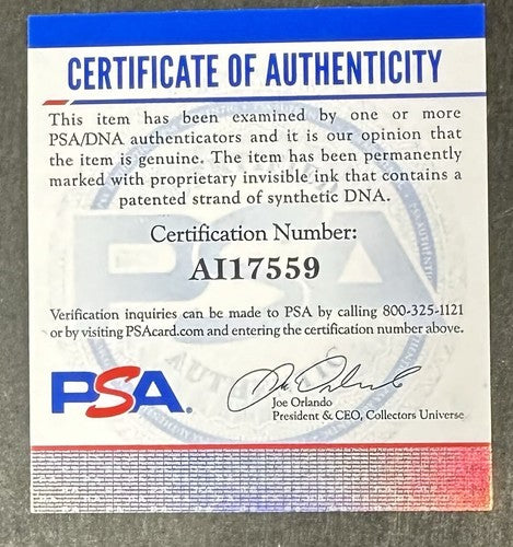 Ken Griffey Jr Signed Official AL Bobby Brown Baseball Mariners Auto Hof PSA COA