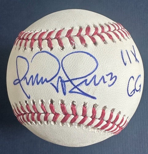 Omar Vizquel Signed Giants 60th Anniversary MLB Logo Baseball 11x GG Auto JSA