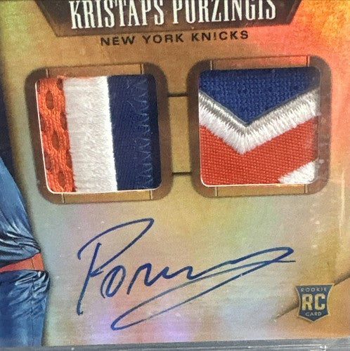2015-16 Gold Standard Kristaps Porzingis Prime Patch Bgs 9 10 Auto Rookie 25/25