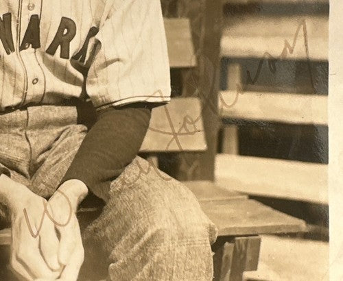 Walter Johnson Hand Signed Original 4x5 Photo Hof Autograph Jsa RARE Loa Coa