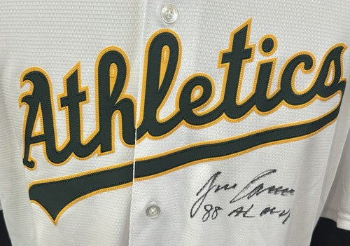 Jose Canseco Signed Majestic Cool Base A’s Jersey 88 AL MVP Auto Schwartz Coa