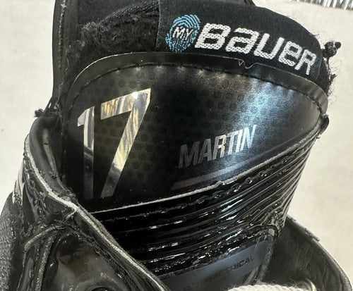 Matt Martin Signed Islanders Bauer Skate Pair Game Used Autograph Steiner COA