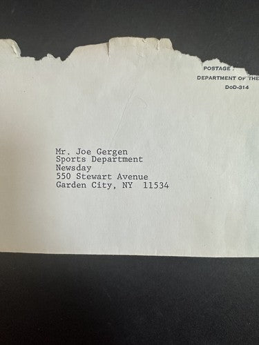 Mike Krzyzewski Army Basketball Signed 1978 Letter To Newsday Duke Auto Psa Coa