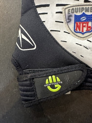 David Harris NY Jets 2007 Game Used NFL Reebok Griptonite Gloves Pair #52 COA