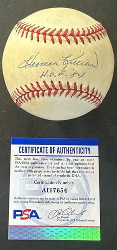 Harmon Killebrew Signed Official NL Bobby Brown Baseball Twins HOF 84 Auto PSA