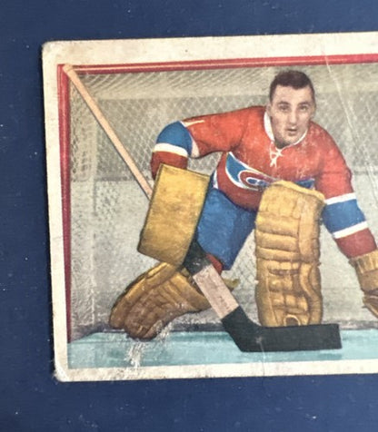 1958-59 Parkhurst Set-Break # 22 Jacques Plante Good - Vg Canadiens Hof
