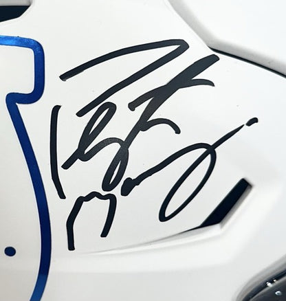 Peyton Manning Signed Speed Flex Colts FS Helmet #1 Pick HOF Auto Fanatics COA