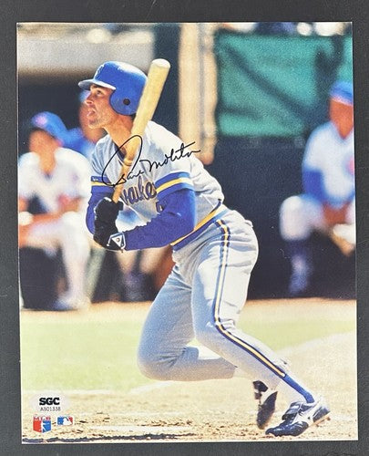 Paul Molitor Signed 8x10 Photo Milwaukee Brewers Mint Autograph SGC COA HOF MLB