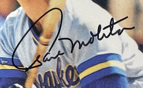 Paul Molitor Signed 8x10 Photo Milwaukee Brewers Mint Autograph SGC COA HOF MLB