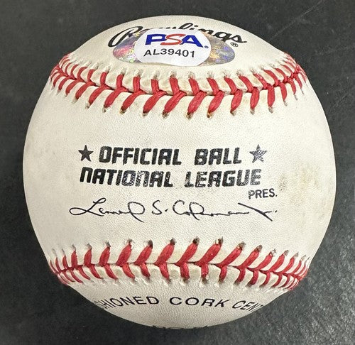 Gary Carter Signed Official NL Baseball Mets Expos #8 Auto PSA COA HOF Catcher