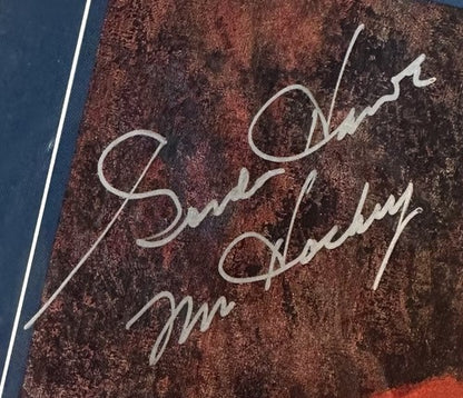 Gordie Howe Signed 8x10 Upper Deck  Framed Program Mr Hockey Auto Hof SGC Coa