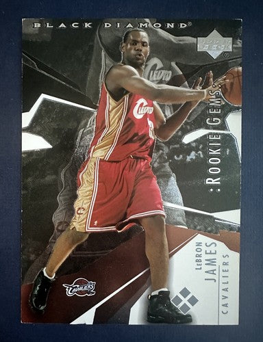 2003-04 Upper Deck 5X7 JUMBO PROMO LeBRON JAMES Black Diamond Rookie Gems Rc