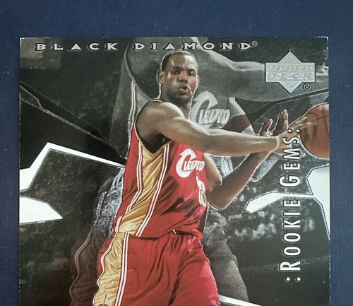 2003-04 Upper Deck 5X7 JUMBO PROMO LeBRON JAMES Black Diamond Rookie Gems Rc