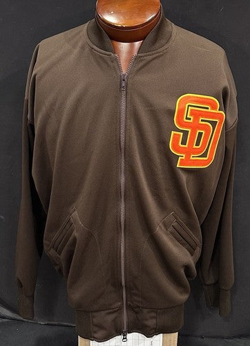 San Diego Padres Throwback Mitchell & Ness Authentic Zip Up Jacket Men’s XL New