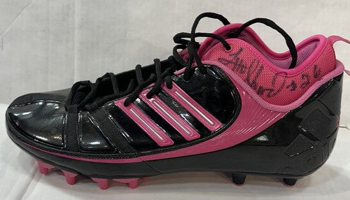 Lito Sheppard Signed Adidas Breast Cancer Game Cleats Pair Jets Auto Sz 13 PSA