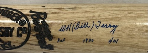 Wm H Bill Terry Signed LS Game Model Bat Giants HOF 1930 401 Autograph PSA LOA